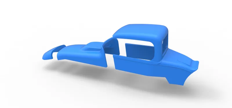 Shell of Vintage Sprint car Scale 1:25 - Model preview 16