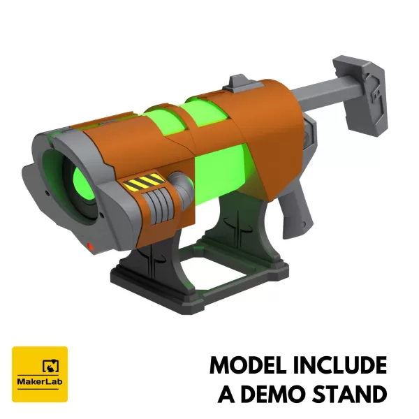 Railgun - Quake III Arena - Printable 3d model - STL files - Model preview 2