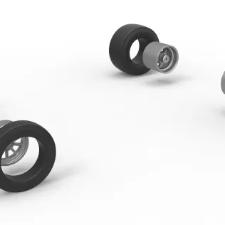 Wheel Set of Gasser Version 2 Scale 1:25 - Model thumbnail 9