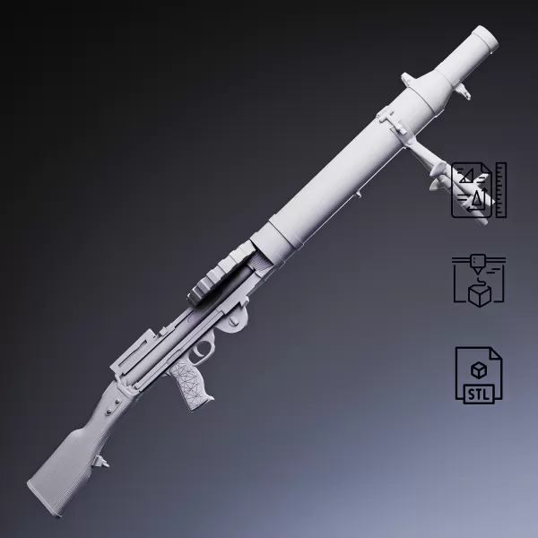 Lewis Light Machine Gun #RoZ - Model preview 8
