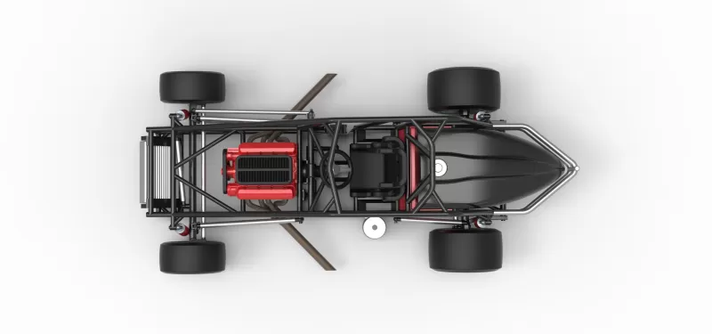 Experimental Pavement Silver Crown Car Base Scale 1:25 - Model preview 10