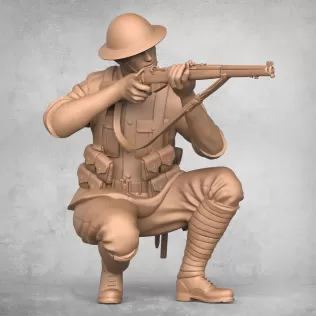 Soldier Fire Sitting Position - Model thumbnail 2