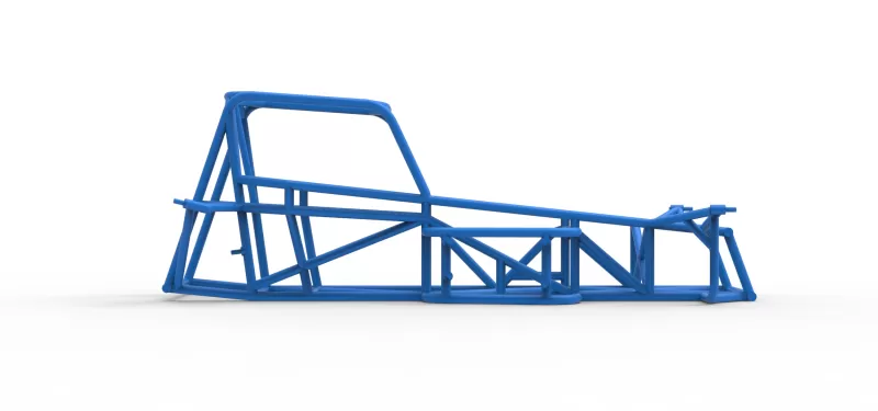 Frame of Vintage Supermodified stock car Version 3 Scale 1:25 - Model preview 14