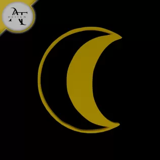 Simple Moon Symbol - 2D Art