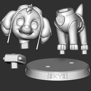 Paw Patrol - Skye - Model thumbnail 12