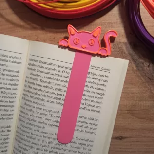 Cat Head BookMark, Cute BookMark 3D STL File, Cat Lover Gift