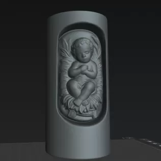 Baby Jesus in Candle - Model thumbnail 7