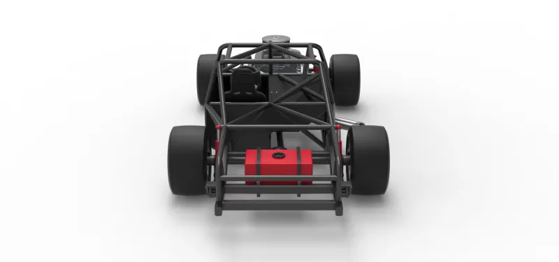 Vintage Asphalt Modified stock car Base V7 Scale 1:25 - Model preview 16