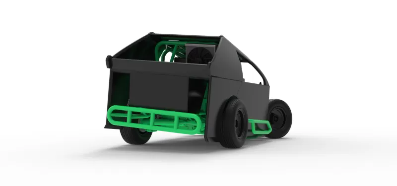 Mod Lite Race car while turning Scale 1:25 - Model preview 19