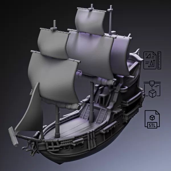 Legendary Pirate Flagship Ship #RoZ - Model preview 7