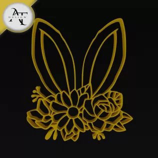 Rabbit ears - Line Art - 2D Wall Art Decor