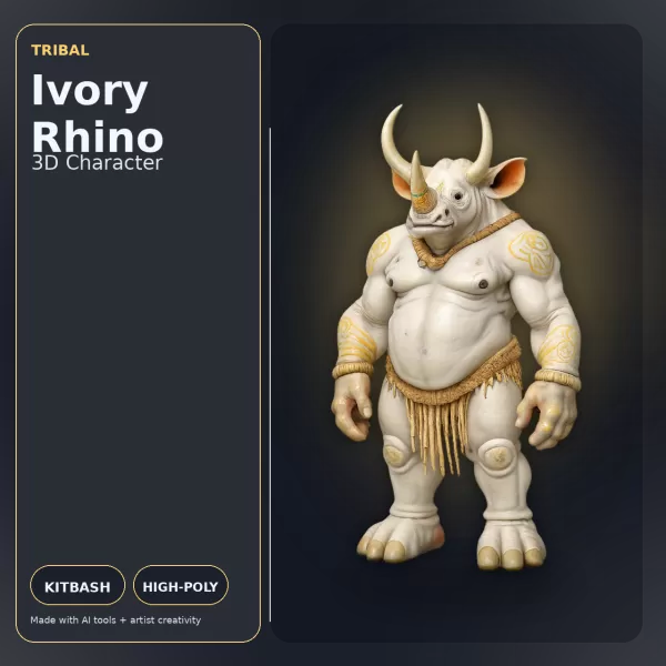 Creature Kitbash Collection – High-Poly Fantasy & Sci-Fi Charact - Model preview 10