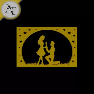 Couple - Silhouette - 2D Wall Art Decor