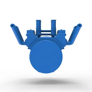 Engine V8 for vintage dragster Version 10 Scale 1:25 - Model thumbnail 12