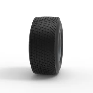 Rear wheel of Vintage Champ car Scale 1:25 - Model thumbnail 3