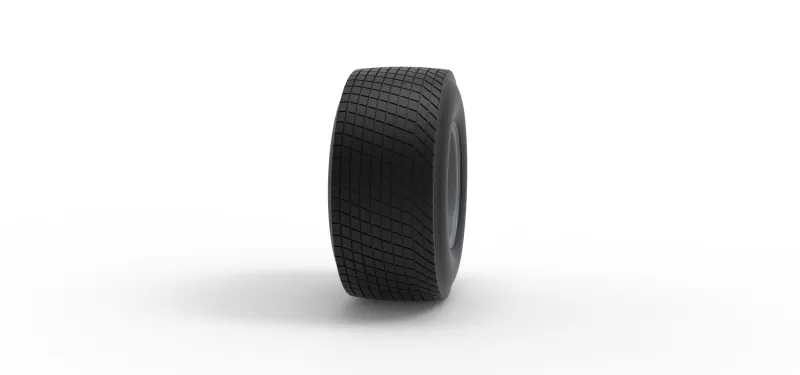 Rear wheel of Vintage Champ car Scale 1:25 - Model preview 3