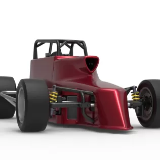 Pavement Silver Crown Car Version 2 Scale 1:25 - Model thumbnail 27