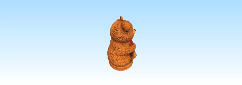 Bear with Heart (Decorative Figure) - Model preview 6