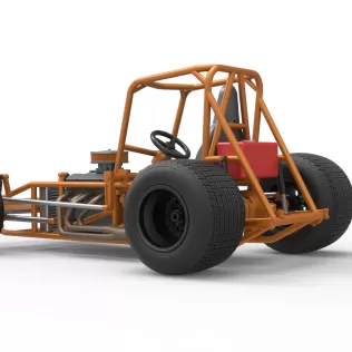 Vintage Sprint car Base Version 2 Scale 1:25 - Model thumbnail 13