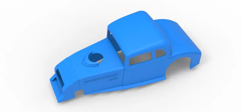 Shell of Canadian vintage modified stock car Scale 1:25 - Model preview 2