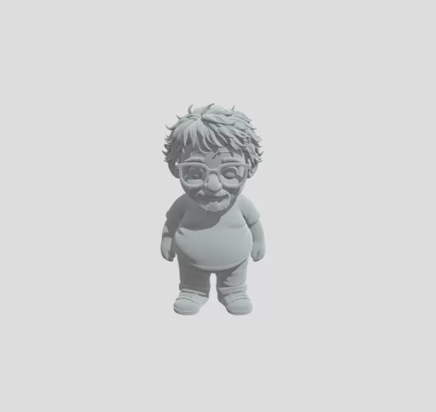 Grandpa with Glasses style 1 - Model preview 1