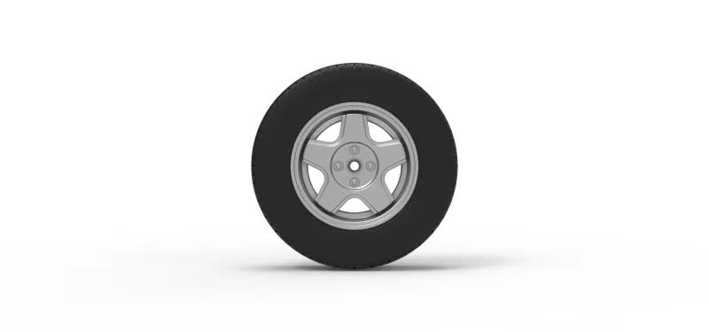Front wheel of BriSCA Formula 2 Stock Car Scale 1:25 - Model preview 5