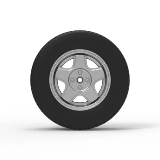 Front wheel of BriSCA Formula 2 Stock Car Scale 1:25 - Model thumbnail 5
