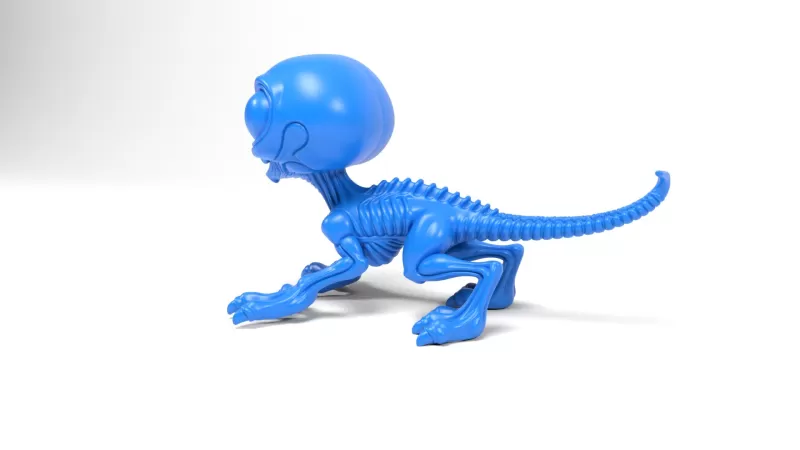 Alien dog - Model preview 3