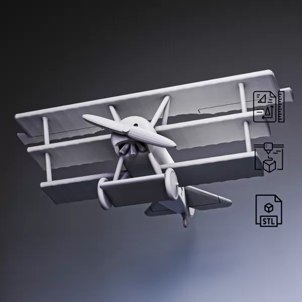 WWI Triplane Fighter #RoZ - Model preview 1