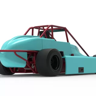 Experimental Pavement Silver Crown Car Version 3 Scale 1:25 - Model thumbnail 19