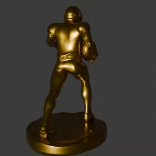 PACK OF 4 POSITIONS - 3D AMERICAN SOCCER PLAYERS - Model thumbnail 2