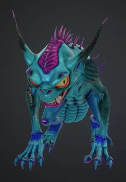 monster mit schwanz - Model preview 1