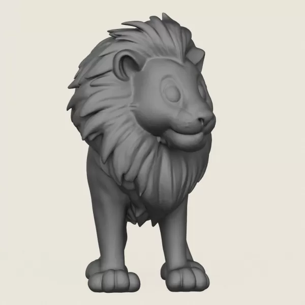 Lion Toy Print Ready 3D Model - Model preview 2