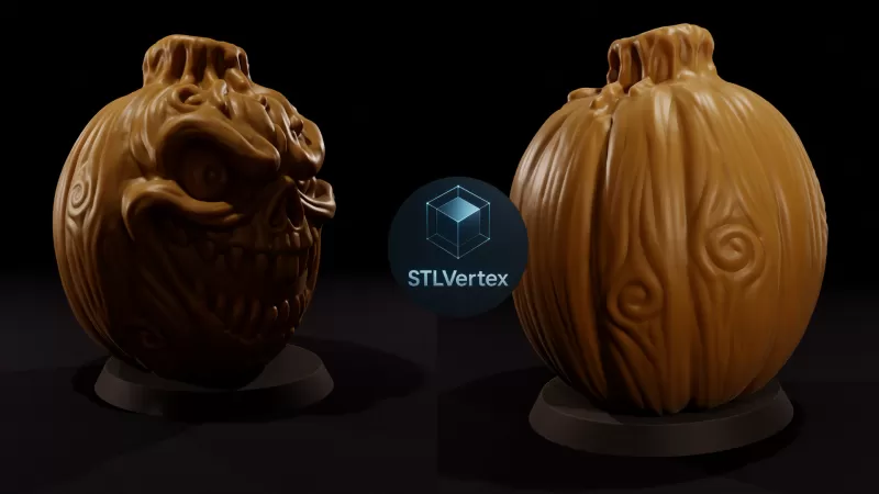 Pumpkin – 3D Printable Model - Model preview 3