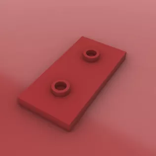 LEGO Jumper Plate 2X4 with 2 Knobs - Model thumbnail 2
