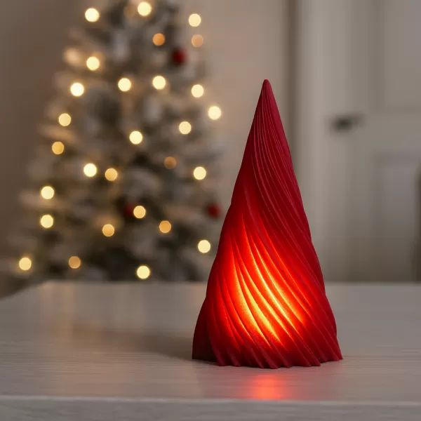 Twisted Christmas Tree | Candle Holder & Decor Set | 2 pcs - Model preview 8