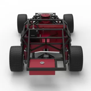 Vintage Dirt late model Race car Base Version 2 Scale 1:25 - Model thumbnail 14