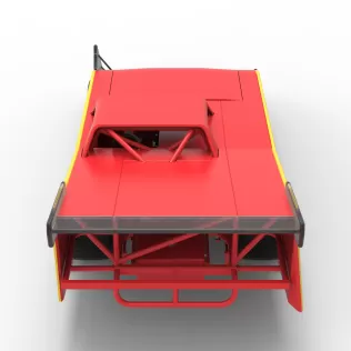 Vintage Dirt late model Race car Version 5 Scale 1:25 - Model thumbnail 17