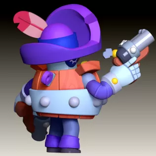 Darryl - Brawl Stars - Model thumbnail 9