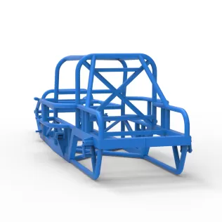 Frame of Vintage Dirt Modified stock car Version 6 Scale 1:25 - Model thumbnail 11