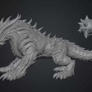 Abyssal Ironclad Dragon STL File for 3D Print - Model thumbnail 11