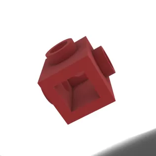 LEGO Brick 1X1 with Knobs on 3 Sides - Model thumbnail 3
