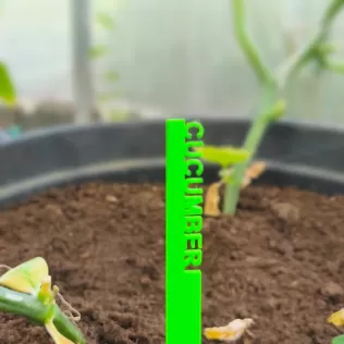 3D Printed Garden Markers STL, Herb and Vegetable Labels 3D Prin - Model thumbnail 4