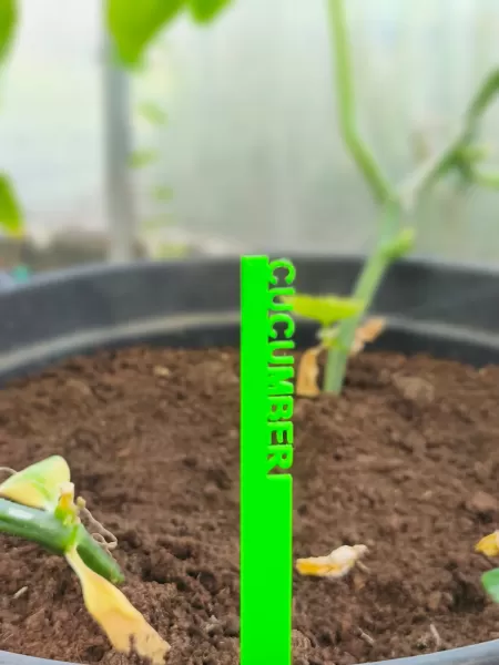 3D Printed Garden Markers STL, Herb and Vegetable Labels 3D Prin - Model preview 4