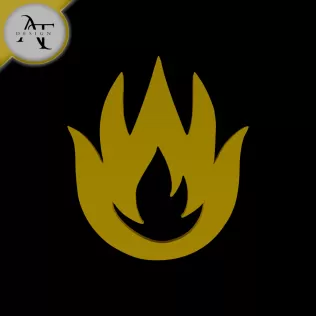 Simple Flame Symbol - 2D Art
