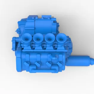 Engine of Three Quarter Midget Scale 1:25 - Model thumbnail 9