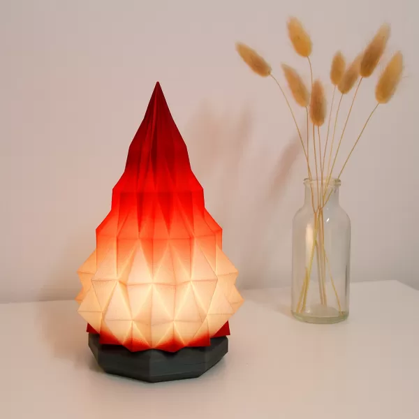 Christmas Tree Candle Holder | Geometric Modern LED Light - Model preview 3