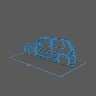 Volkswagen - Golf 4 R32 Wall Art - Model thumbnail 1