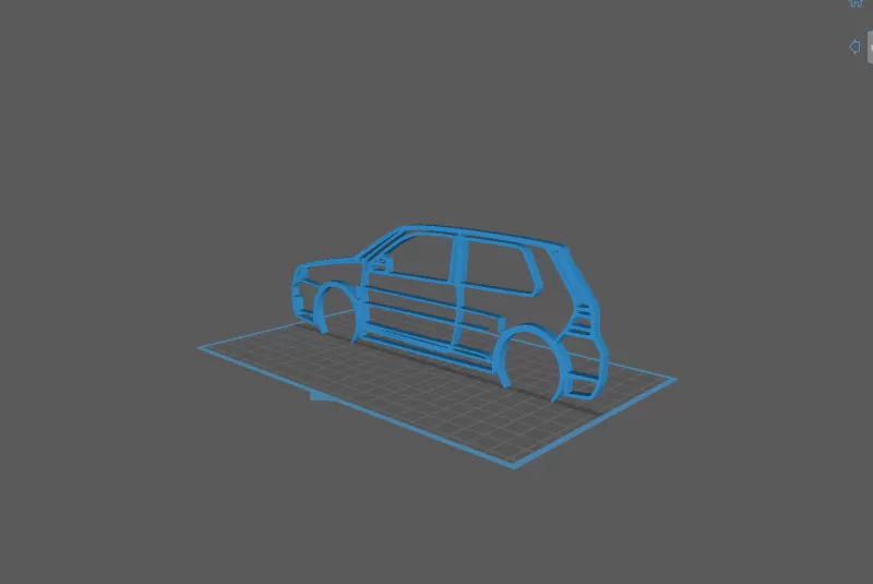 Volkswagen - Golf 4 R32 Wall Art - Model preview 1