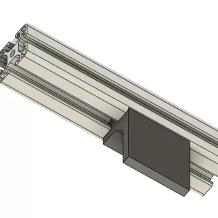 Shelf for construction profile 40x40 groove 8. 60mm - Model thumbnail 2